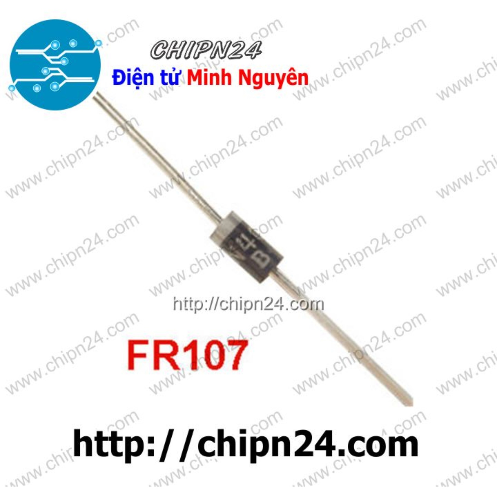 [25 con] (KG2) Diode FR107 DIP 1A 1000V [Diode xung]