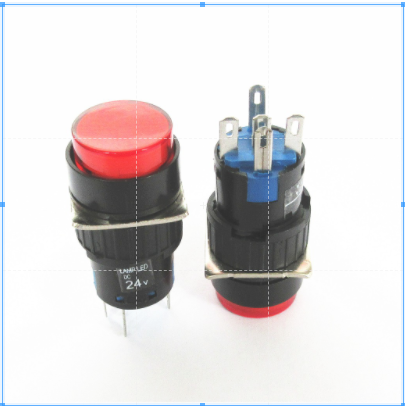 Công tắc 16mm tròn thân nhựa nhấn khóa 12v 24v mpvsaigon