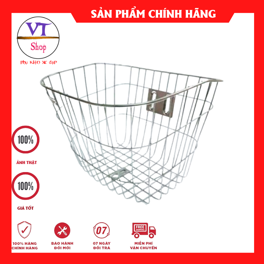 Rổ [ giỏ ] xe đạp inox
