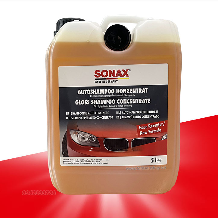 Can 5l nước rửa xe sonax gloss shampoo 314500