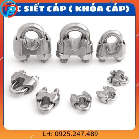 Ốc siết cáp inox 304 - khóa cáp - cóc kẹp cáp - size 2mm, 4mm, 5mm, 6mm, 8mm, 10mm - kim khí capthepsaigon