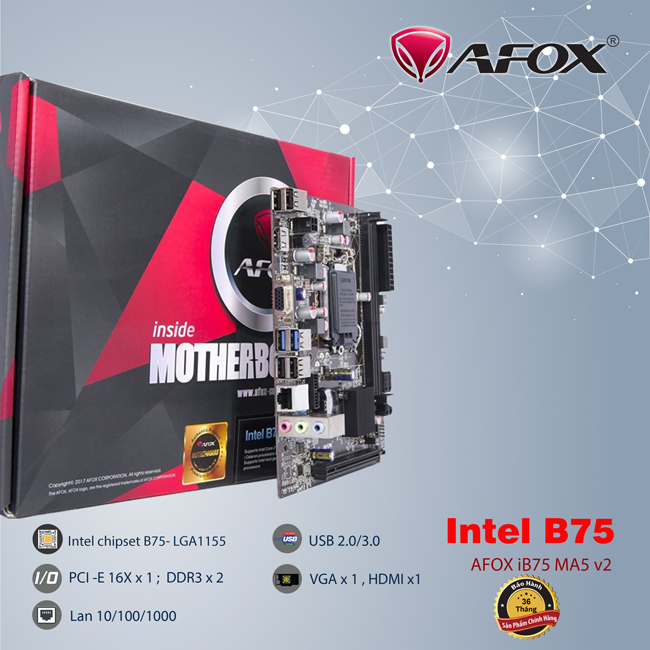 Mainboard AFOX B75 (MA5-V2)