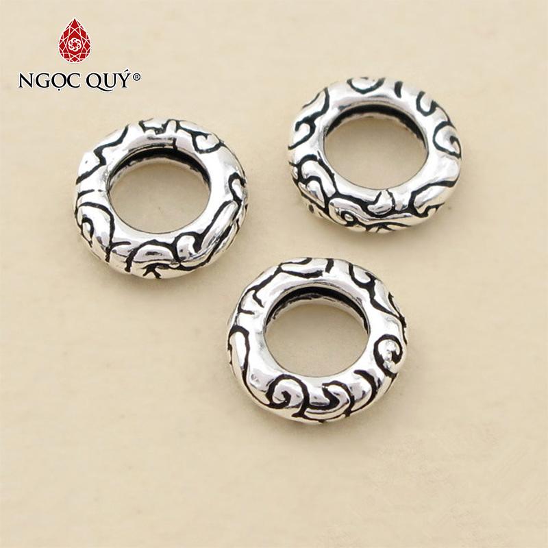[HCM]Charm bạc chặn 8x2.5mm - Ngọc Qúy Gemstones