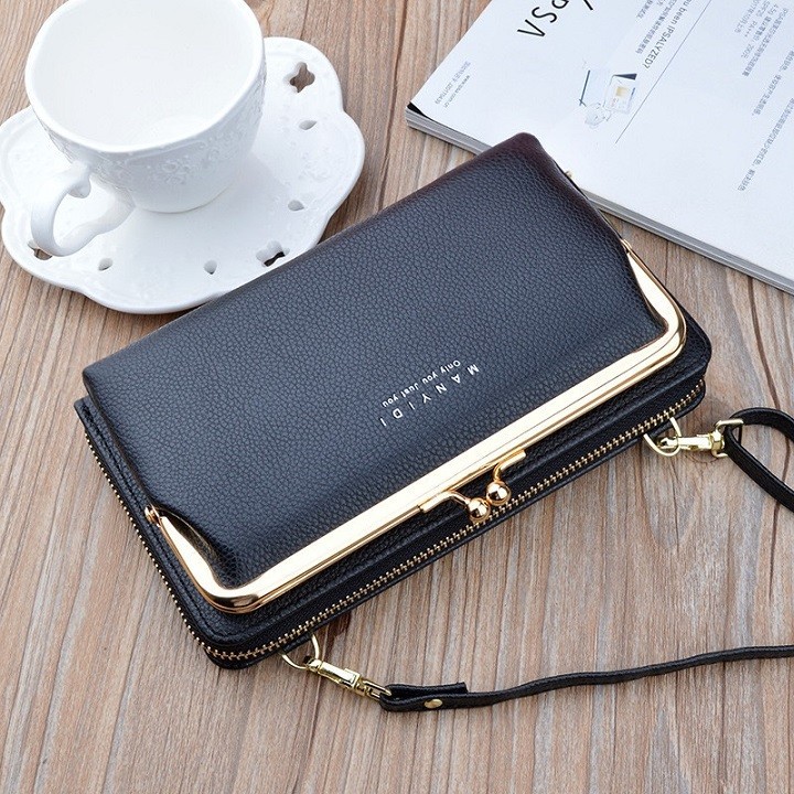 Túi đeo chéo đựng điện thoại Manyidi da sần MDT18