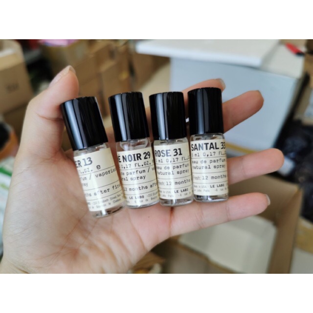 Set Nước Hoa Mini Le Labo 4 Chai X 5Ml
