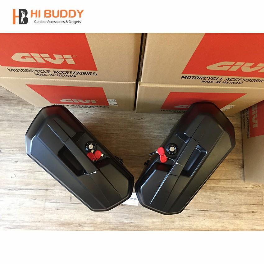 Thùng Hông Givi E22N-S Có Đèn Và Baga Hông SBL2000