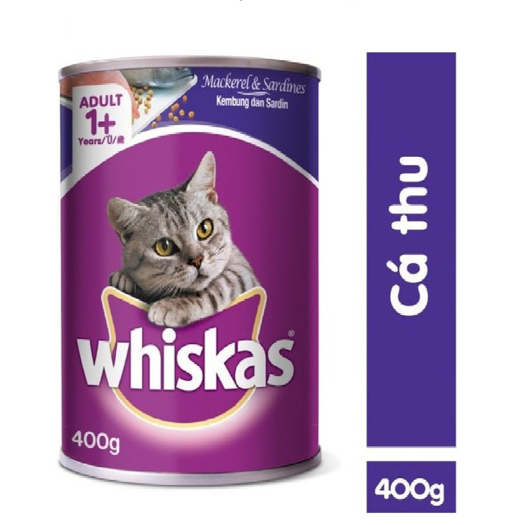 [HCM]Pate lon mèo whikas 400 gram