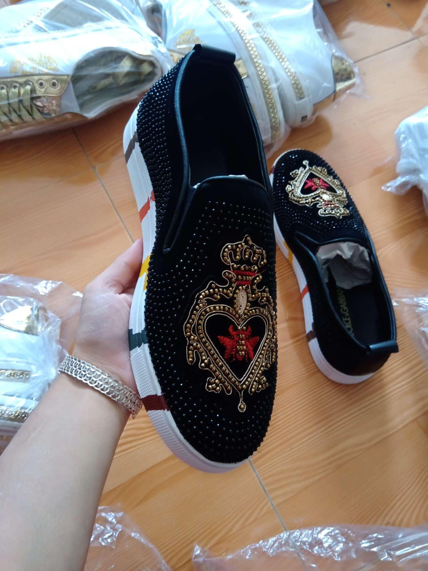 giầy lười đính đá cao cấp.
