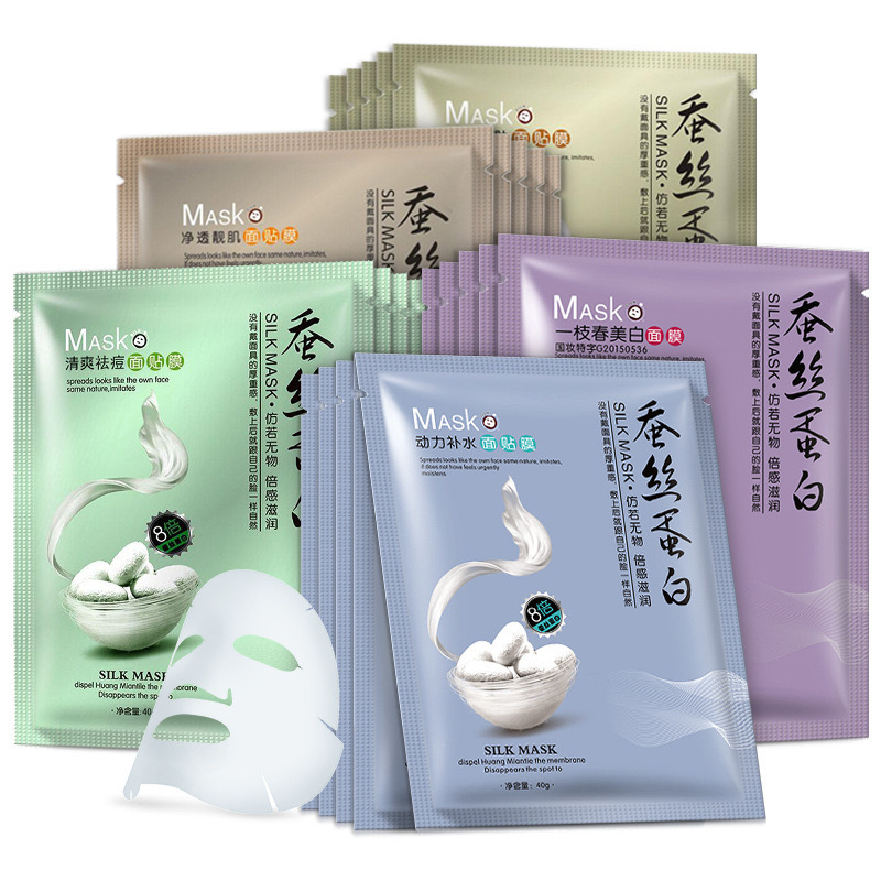 ￼Mặt Nạ Giấy Thải Độc Silk Mask Tơ Tằm ONE SPRING