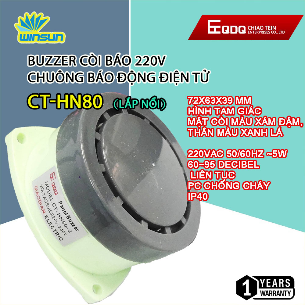 Còi báo 220V Chuông báo động điện tử