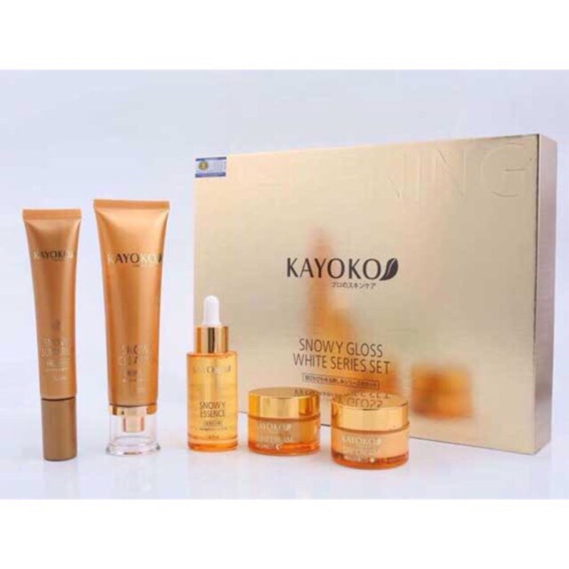 Bộ set nám tàn nhang Kayoko Vàng 5in1