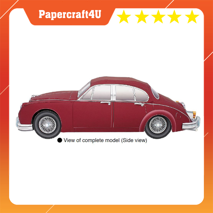 Mô hình giấy 3D Xe JAGUAR Mk2 SALOON