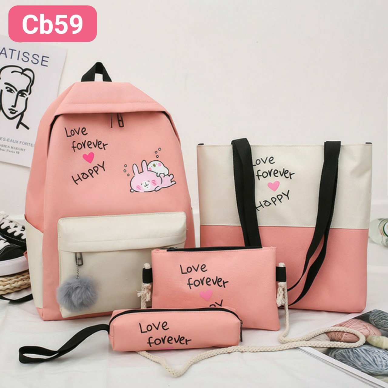 SET BALO NỮ 4 MÓN CUTE MÃ CB59