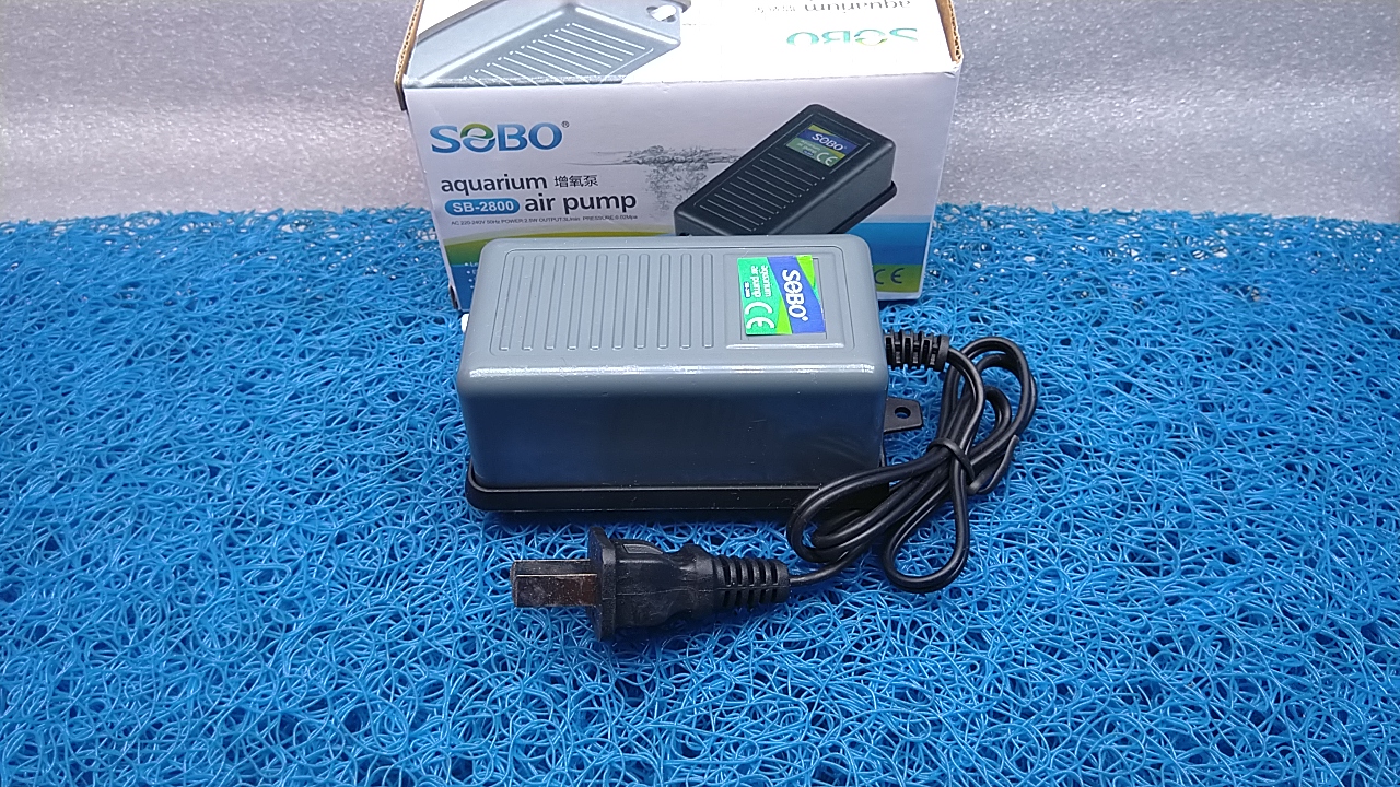 Máy sủi oxy  2 vòi SOBO SB 348 dành cho hồ cá cảnh