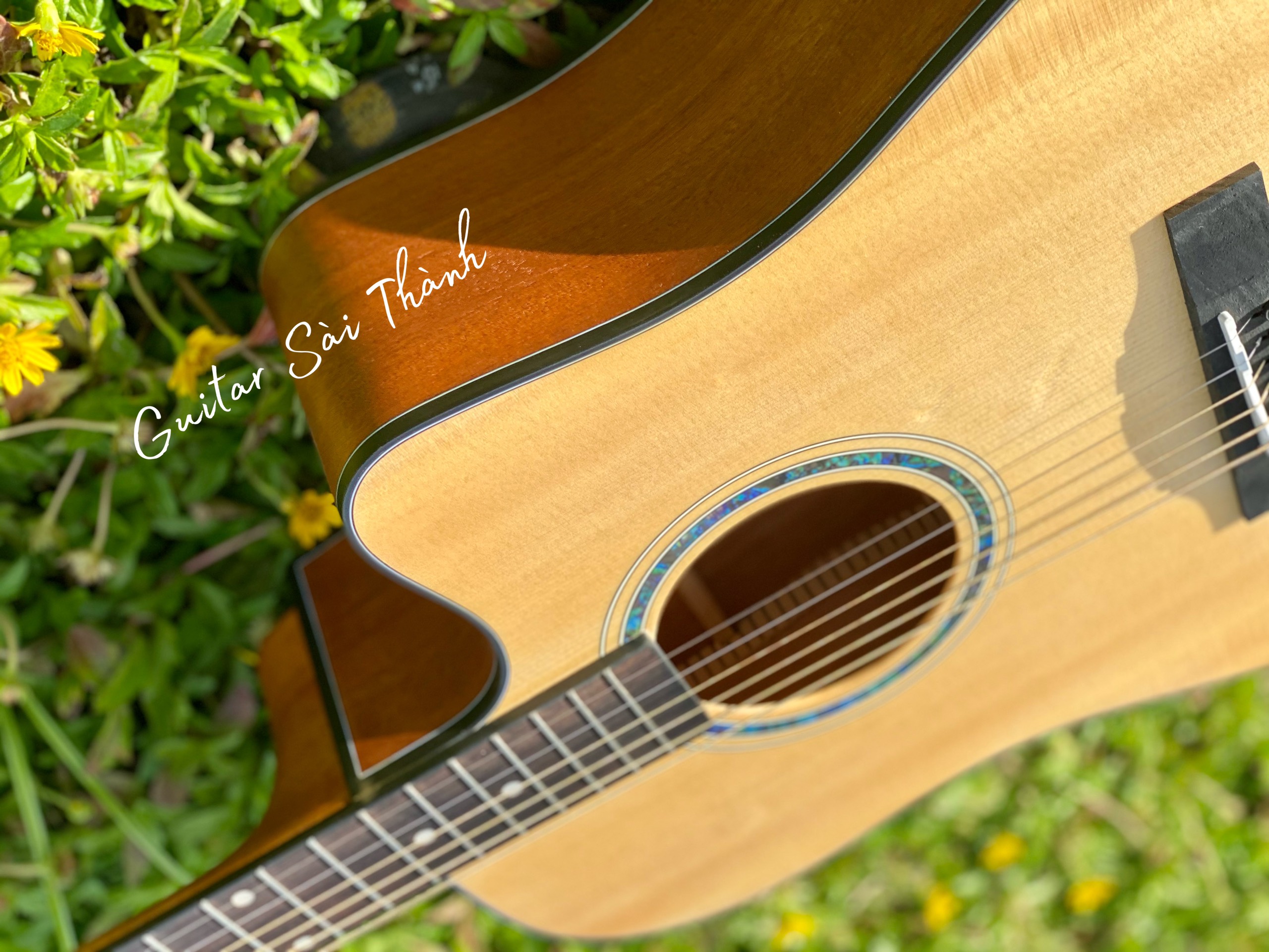(Miễn Phí Ship) Đàn Guitar Acoustic Gỗ Mahogany TQ-A2