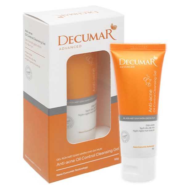 Sữa rửa mặt dạng Gel Decumar Clean Advanced giảm nhờn cho da mụn hiệu quả