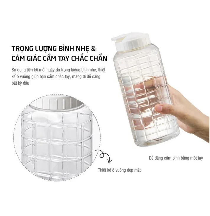 Combo 2 Bình Nước Lock&Lock 1.5lit