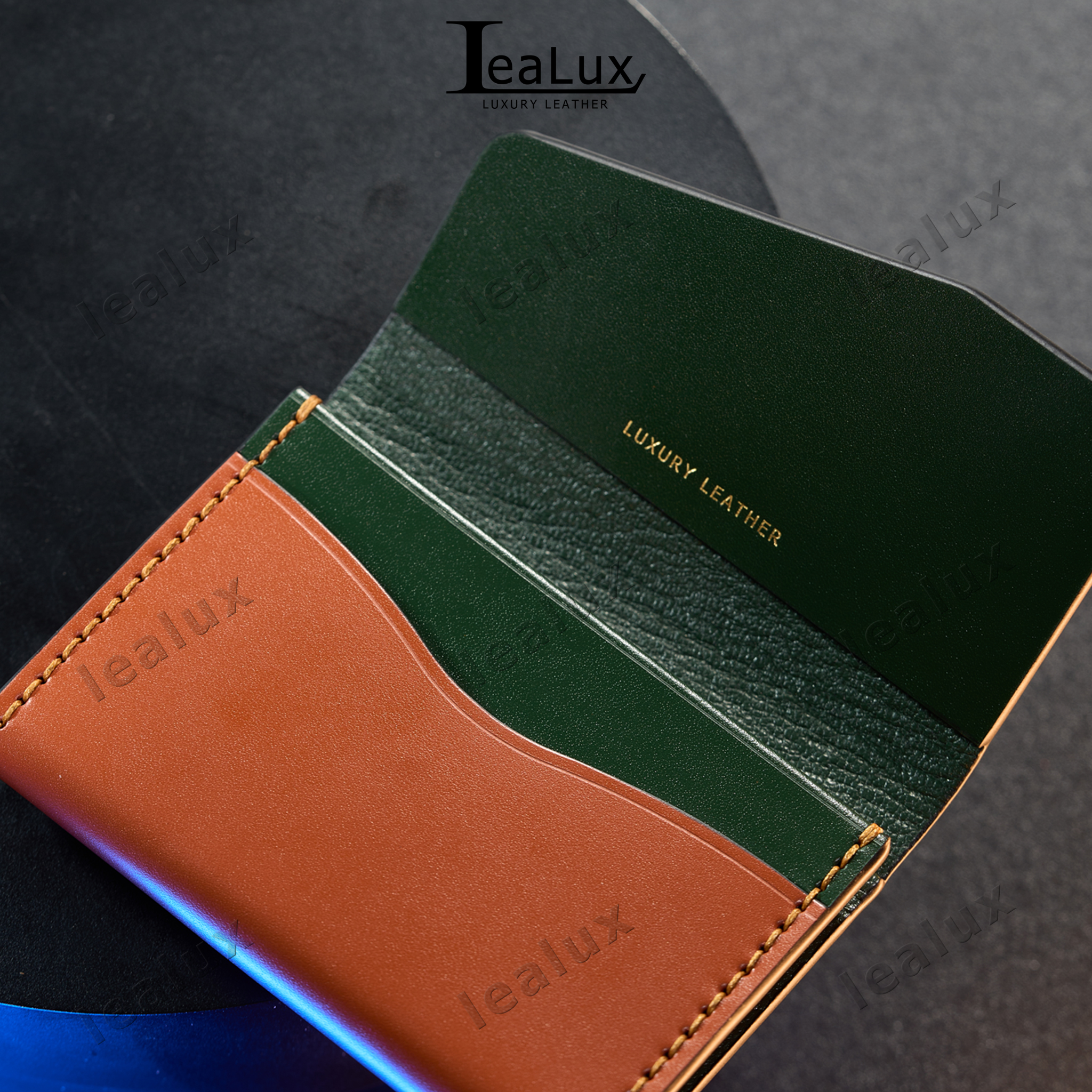 Ví Da Đựng Thẻ Handmade Cao Cấp Lealux Card Wallet