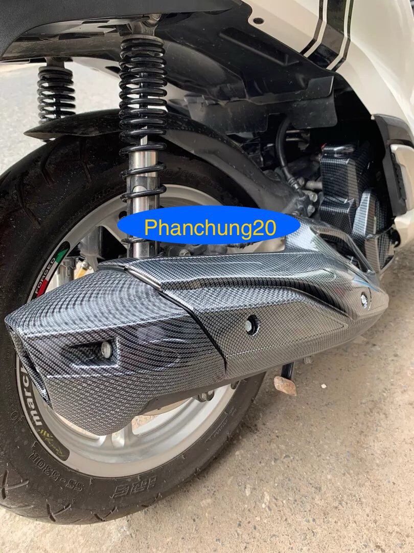 SH 2017 2018 2019 ỐP CHE PÔ + ĐUÔI PÔ DÙNG  CHO ĐỜI XE SH CACBON / CROM