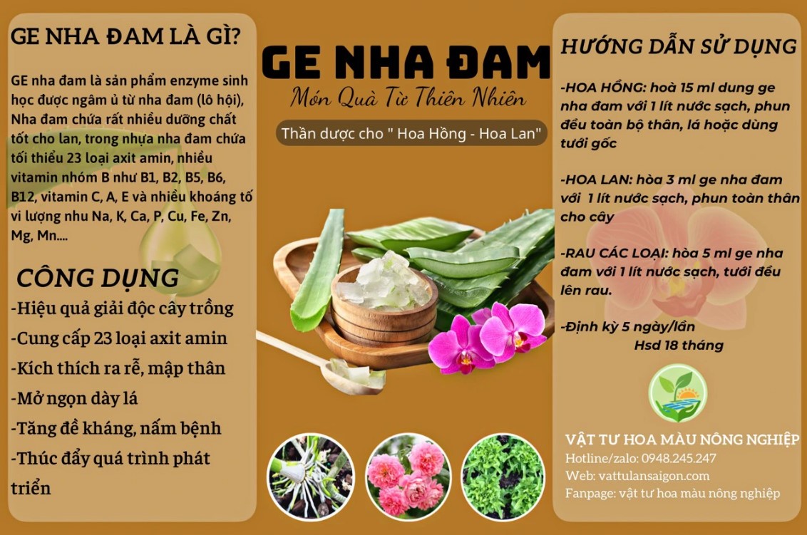GE Nha Đam- Thần Dược Cho Cây Trồng-500ml