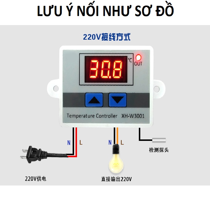 Bộ điều khiển nhiệt độ xh-w3001