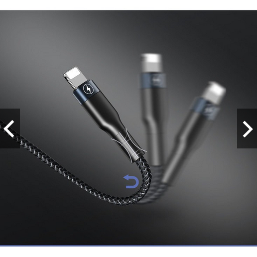 Cáp Sạc Remax 3 Đầu IPHONE - MICRO USB - TYPE C Dây Dù RC-070TH