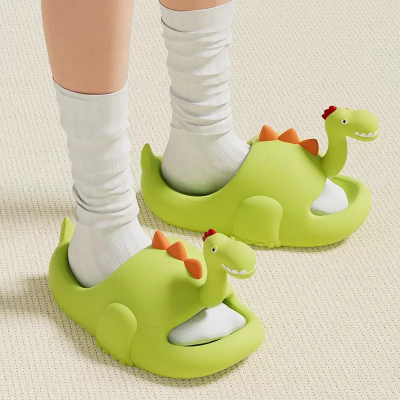 Dép quai ngang nữ 3TDEP, dép khủng long ngóc đầu đi chơi, dạo phố cực cute