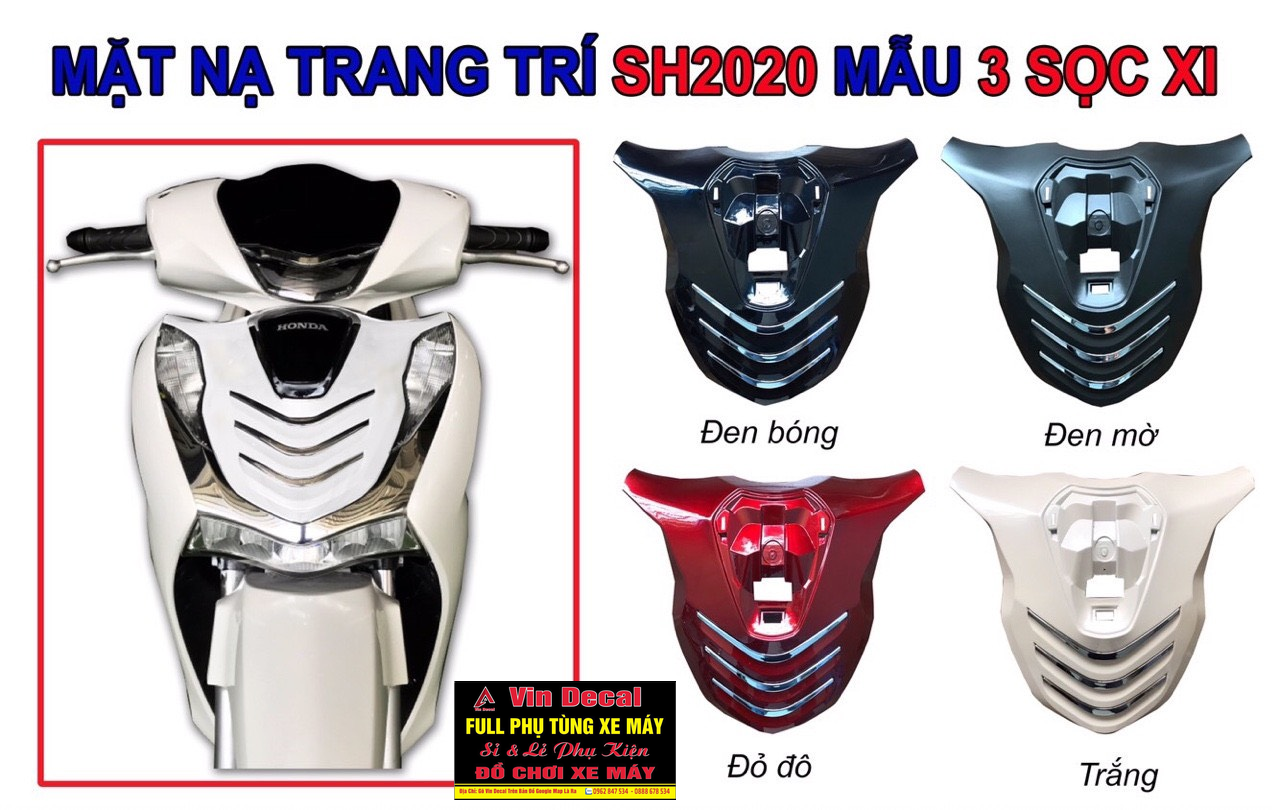 Mặt nạ 3 sọc xi SH 2020