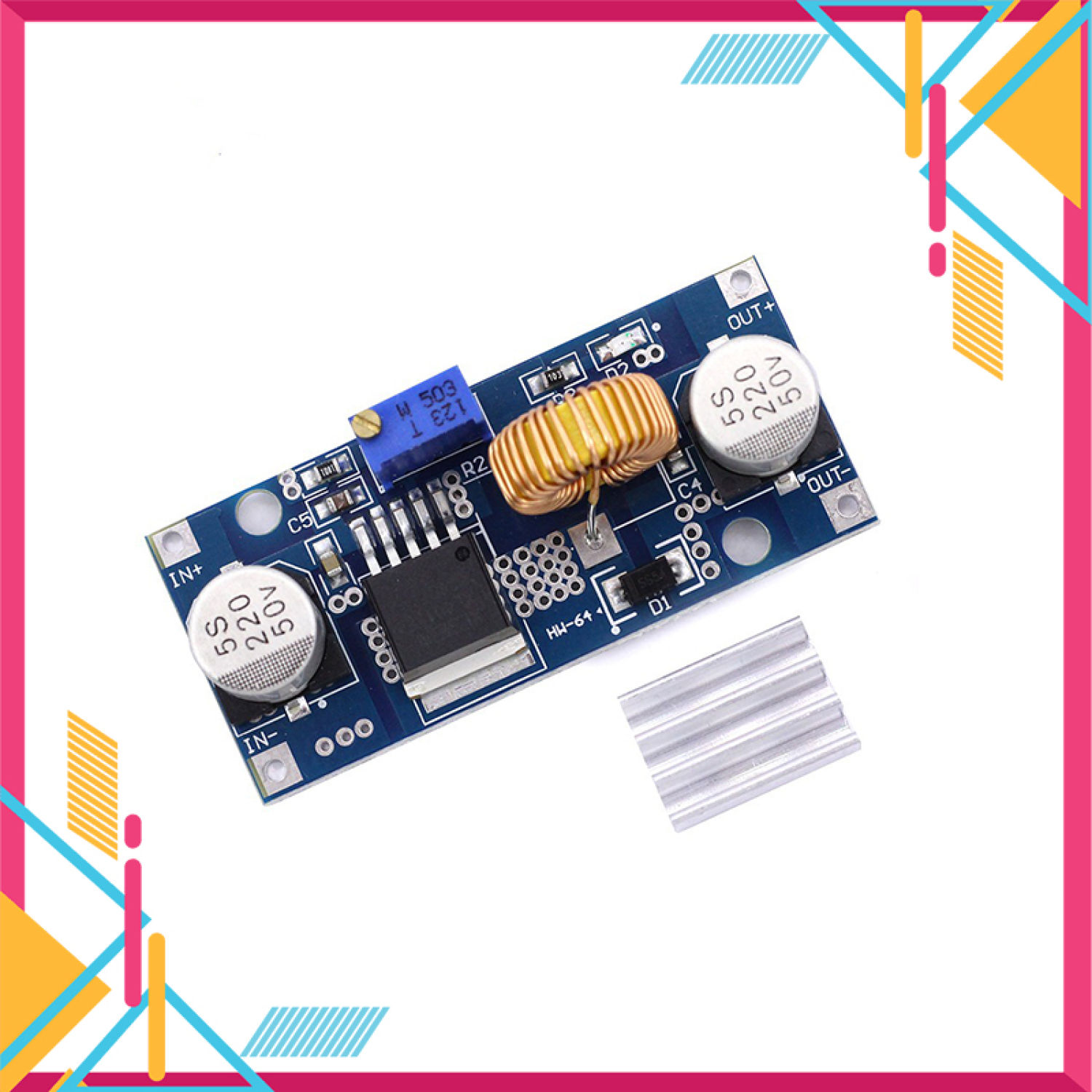 Module hạ áp buck dc-dc 5a xl4015 dcdc 4v~38v