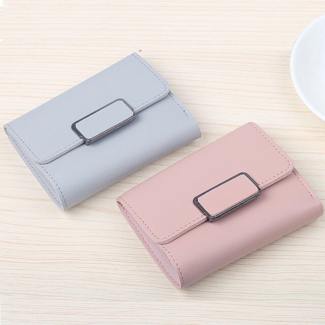 Ví nữ ngắn khoá vuông Hàn Quốc VN07
