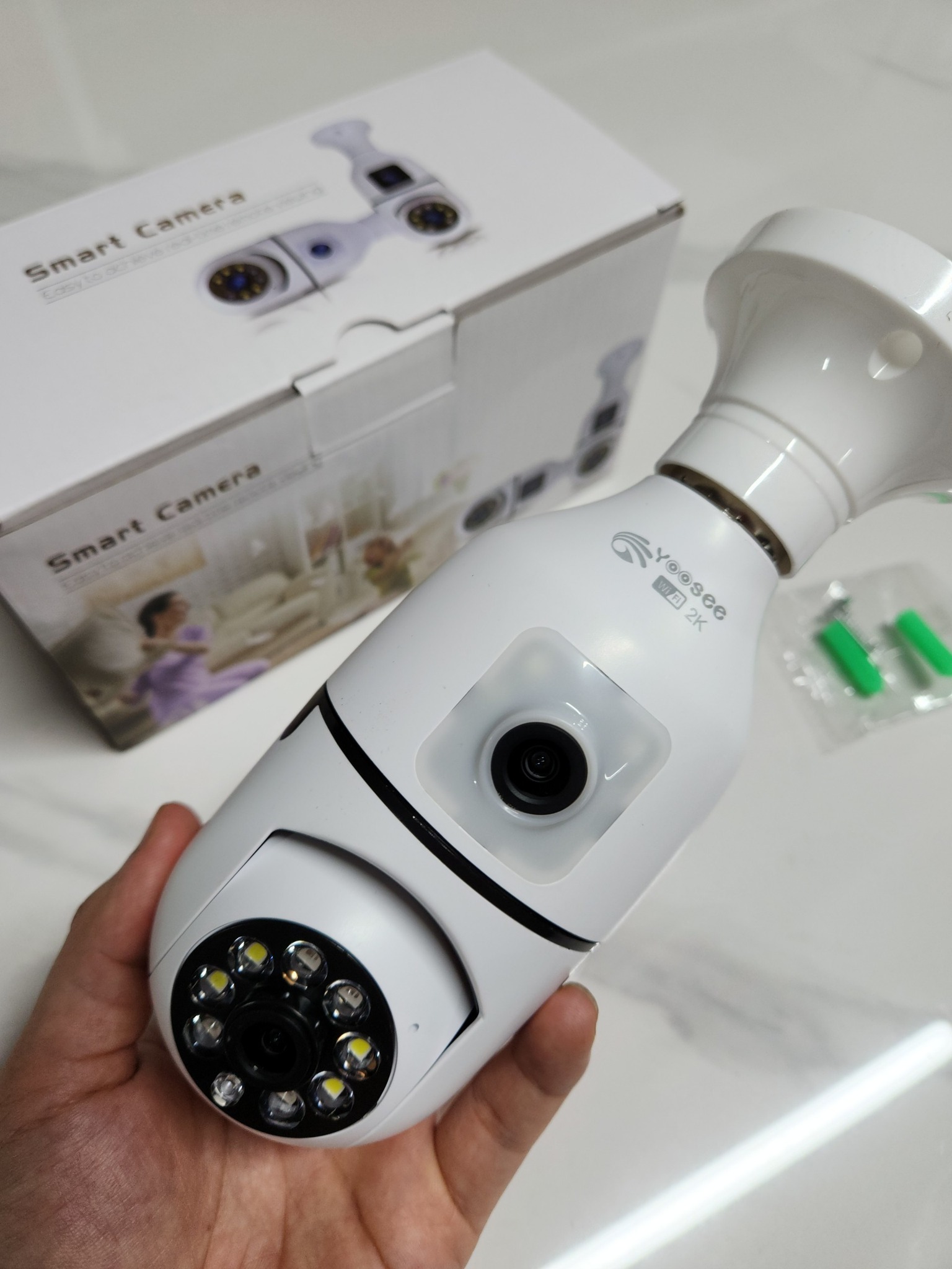 Camera IP Wifi YOOSEE 2 mắt A10 2MP bóng đèn