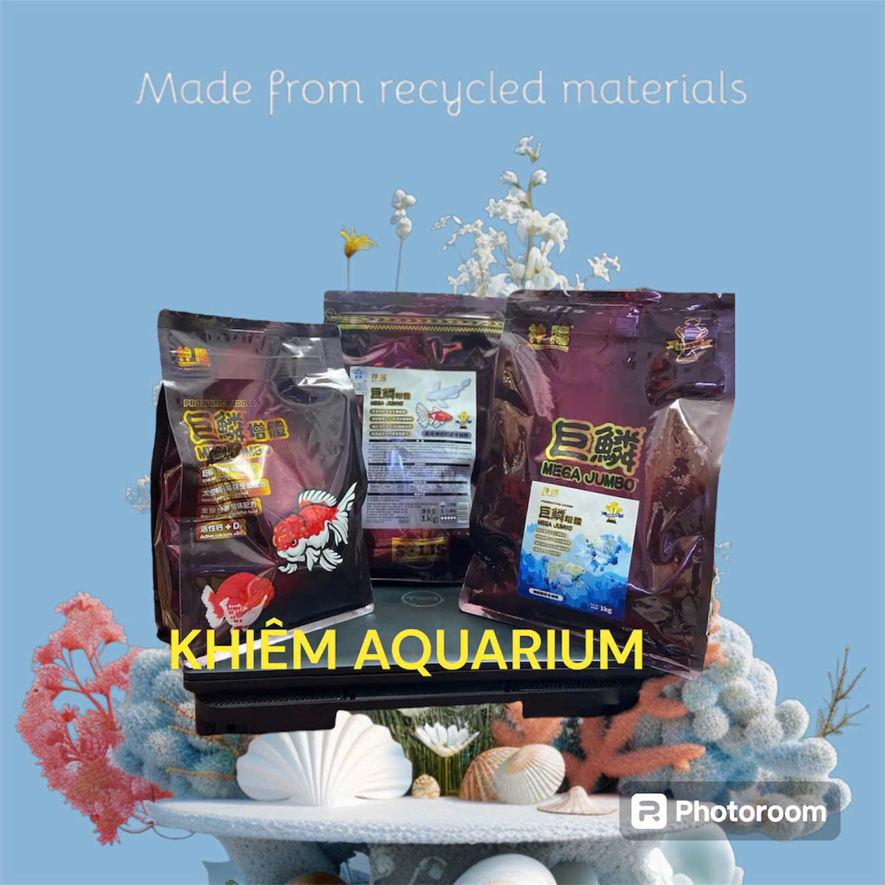 [TẶNG MEN TIÊU HOÁ]Thức ăn cho cá chép sư tử, chép phụng, bướm