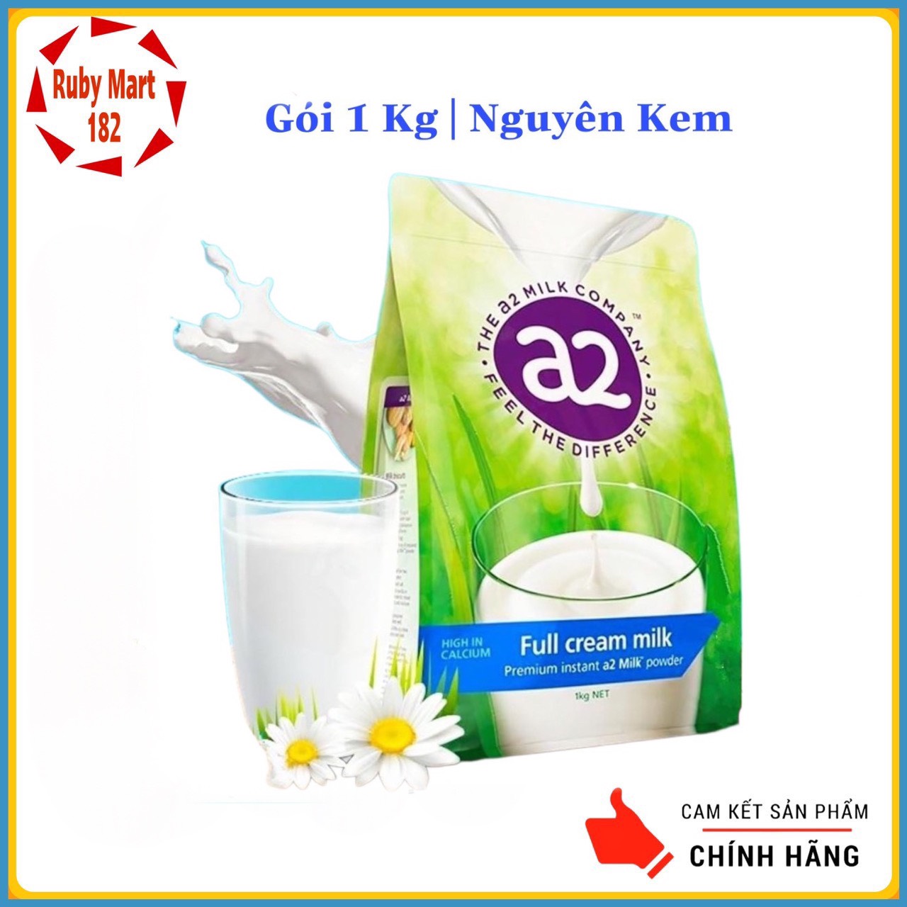 [Date 7.2024] Sữa A2 Nguyên Kem Úc Gói 1Kg