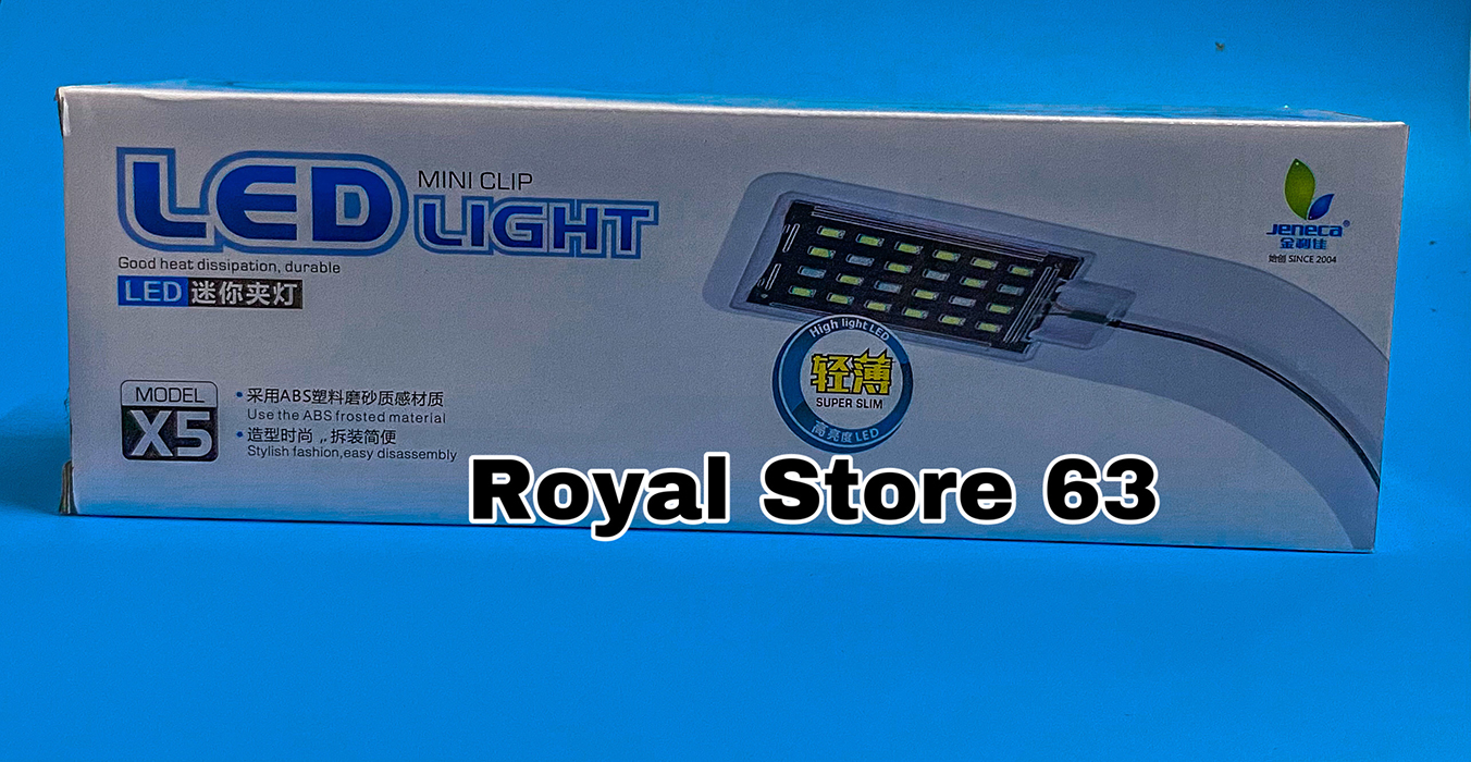 Jeneca X5 đèn led kẹp cho bể cá cảnh thủy sinh