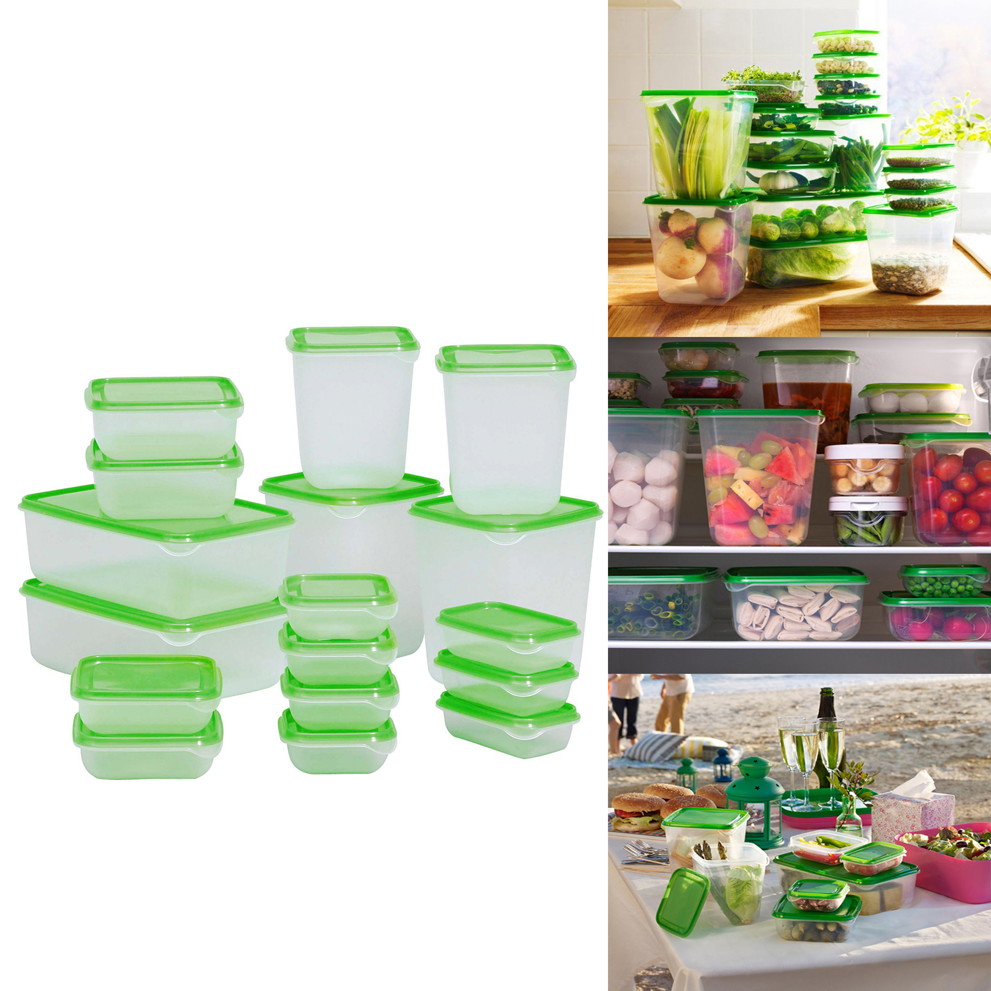Bộ 17 hộp đựng thức ăn cao cấp