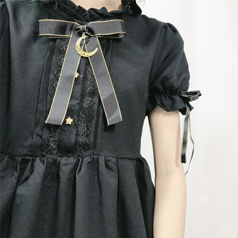 ĐẦM LOLITA GOTHIC + NƠ CỔ