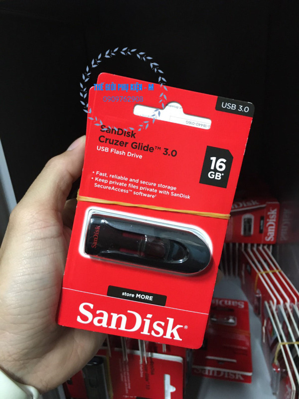 Bảng giá USB 16GB 3.0 Sandisk CZ600 Cruzer Glide - Bảo hành 1 đổi 1 Phong Vũ