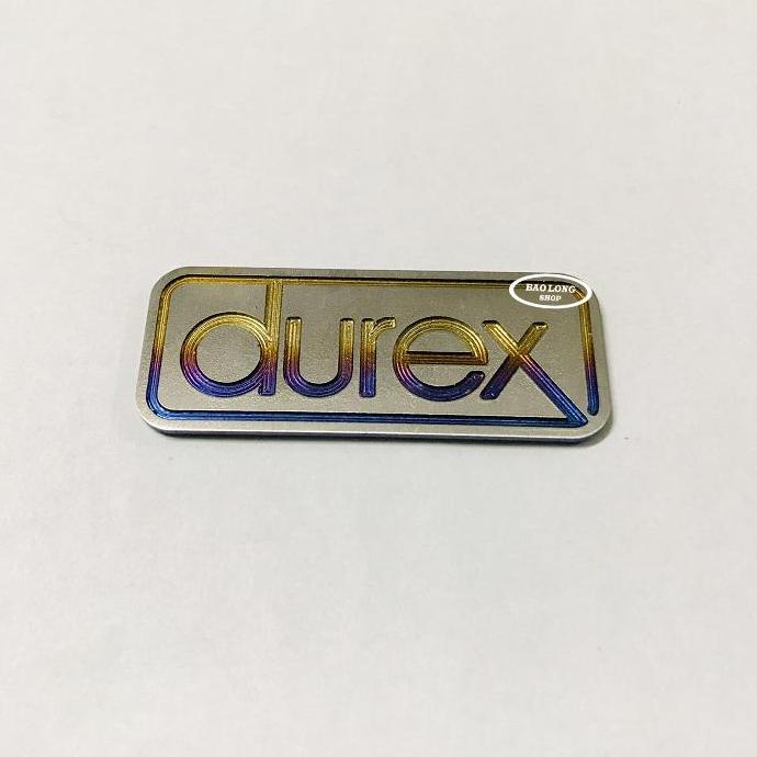 Tem Titanium 3D Chữ Durex (Titan 100%)