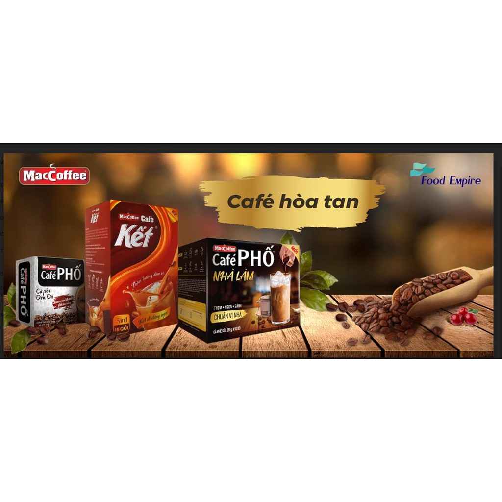 Cà phê Phố Sữa Đá - Maccoffee (hộp 10 gói x 24g)