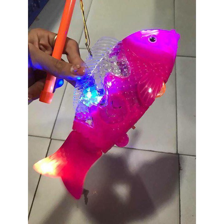 Lồng đèn cá chép có nhạc có đèn phát sáng