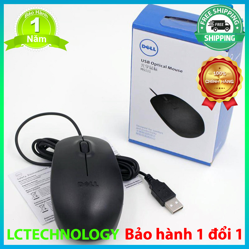 chuột dell ms111( hàng xịn) bảo hành lỗi 1 đổi 1 - LCTechnology