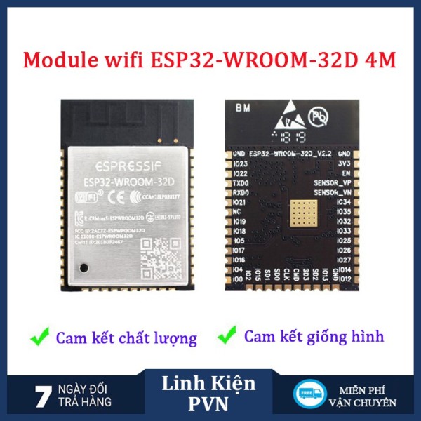✅ [CHÍNH HÃNG] Mạch thu phát WIFI BLE ESP32-WROOM-32 ESP32 SoC