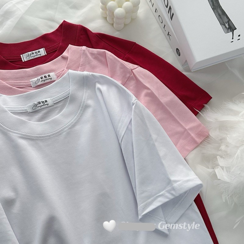 ÁO BABY TEE áo thun nữ trơn basic chất cotton cao cấp dưới 54kg