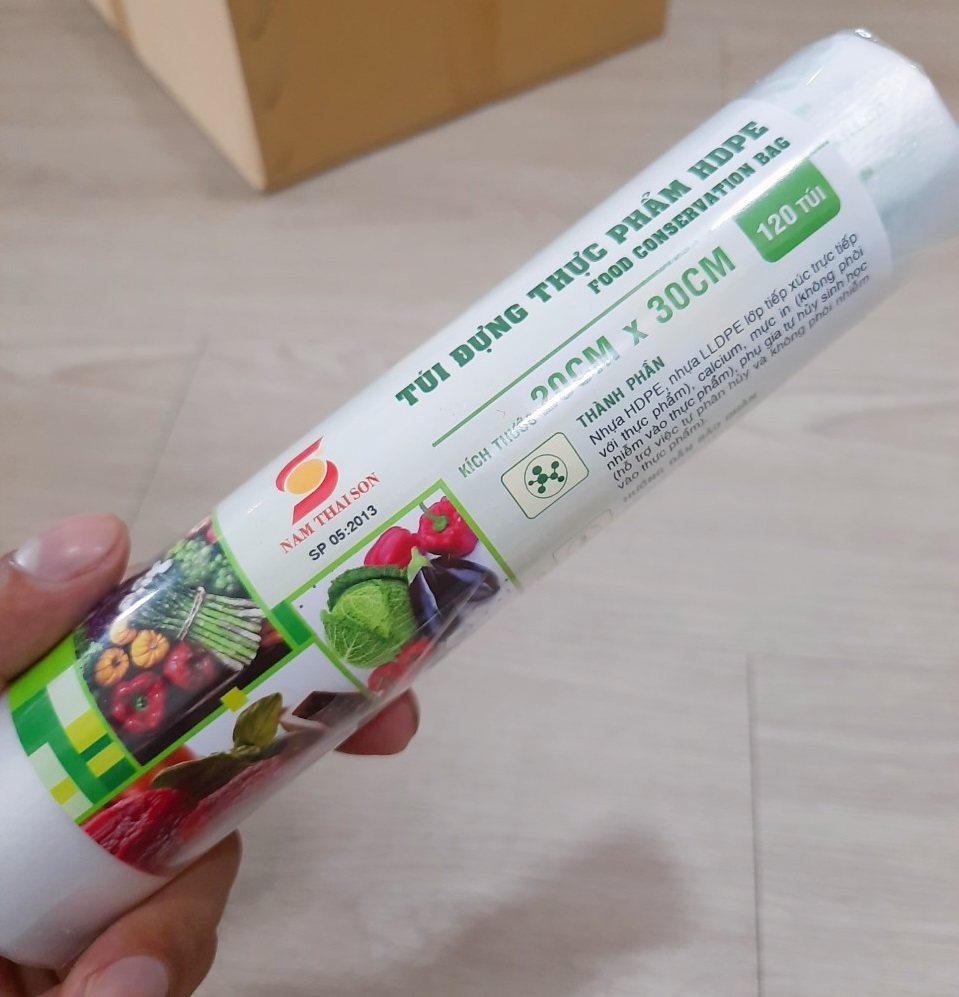 Túi Đựng Thực Phẩm Tự Hủy Sinh Học 20cm x 30cm (120 túi/cuộn)