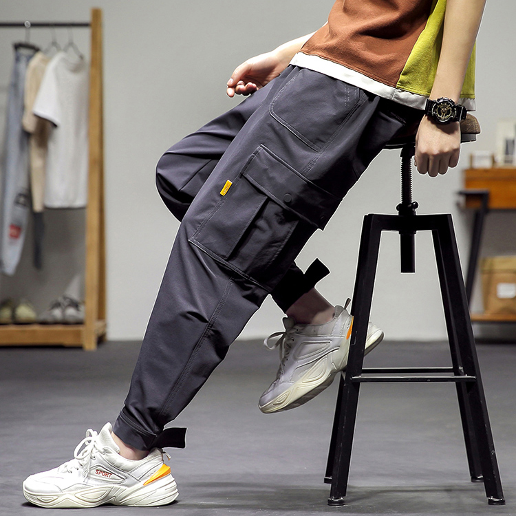 Quần Jogger Nam Đơn Giản Phối Túi Hộp Cá Tính Mẫu Bo Gấu Cá Tính Thời Trang FASHION4MENHN JOGGER NAM 9000054C