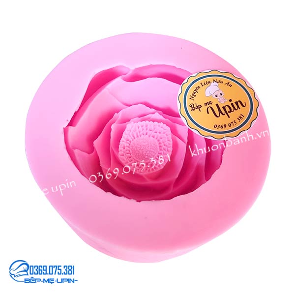 Khuôn silcion hồng trà đại 13cm