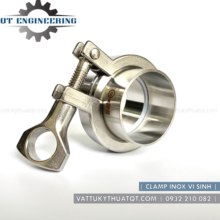 Cùm Clamp Vi Sinh INOX 304 | Phi 49-90mm | VATTUKYTHUATQT.COM