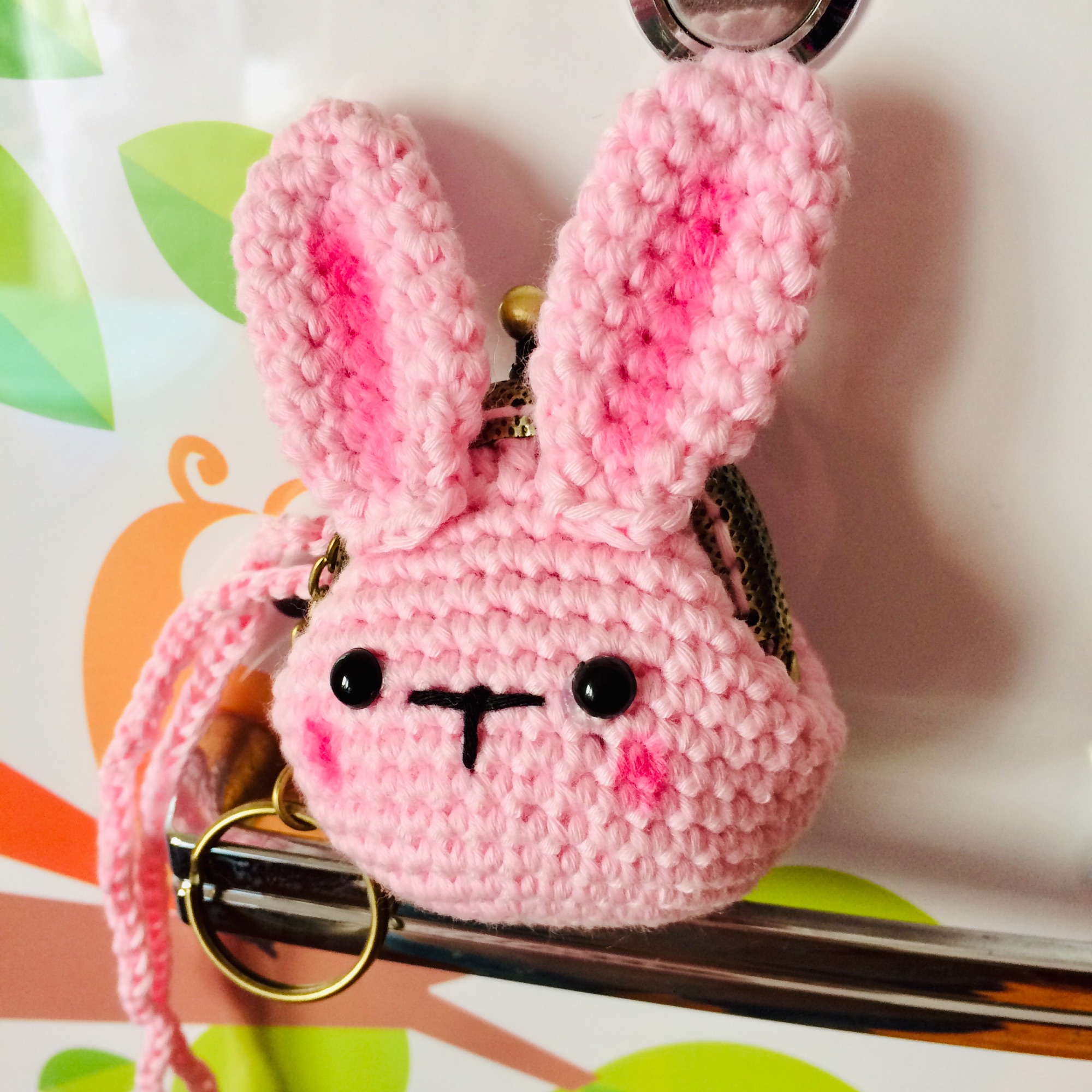 Túi đựng tỏi thỏ hồng