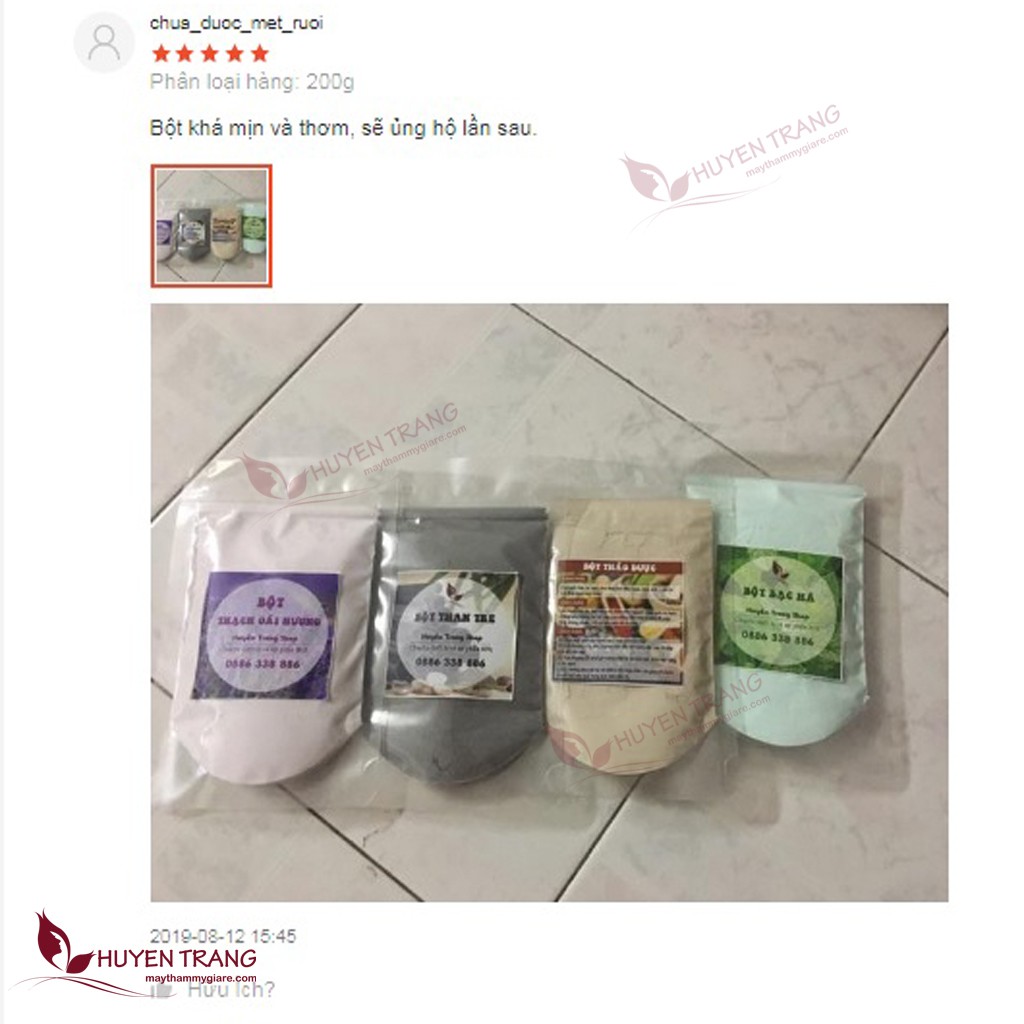 Mặt nạ than tre handmade
