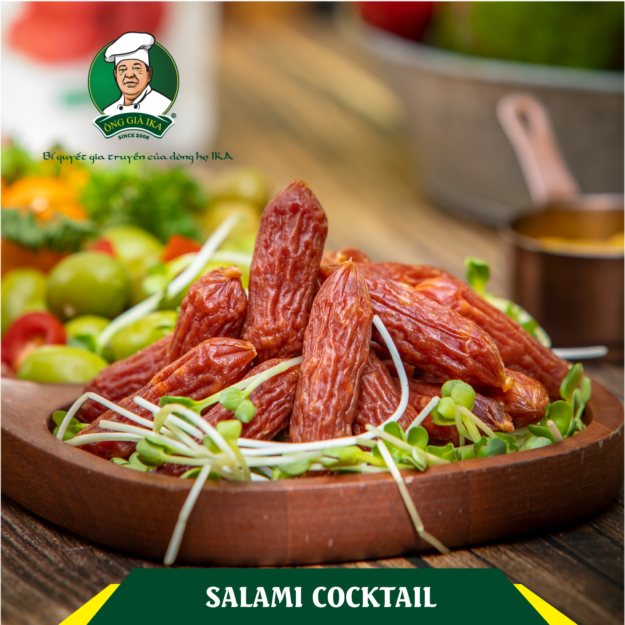 [  Chỉ giao Hà Nội ] Salami cocktail 80g Ông già Ika